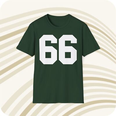 Ray Nitschke #66 Green Bay Packers Jersey T-Shirt - Front & Back Print