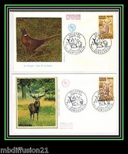 1972/FRANCE-FDC(2)*SOLOGNE-FAISAN-CERF**OBL.ROMORANTIN//TIMBRE. Y/T.1725