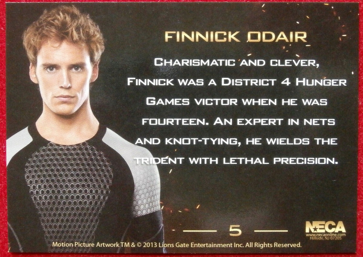 THE HUNGER GAMES CATCHING FIRE Card #05 Finnick Odair UK