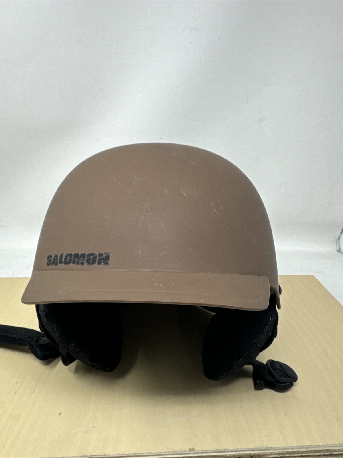 Casco Salomon Snow Boarding Ski Brigata; Marrone Piccolo 55 56 cm