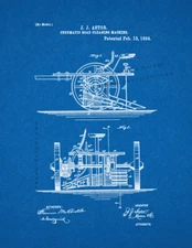 Street Sweeper Patent Print Blueprint