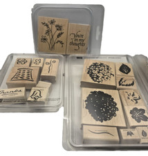 Stampin' Up! Flower Rubber Stamp Lot