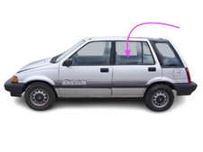 Fits: 1984-1987 Honda Civic 4D Station Wagon Rear Left Driver Door Window Glass