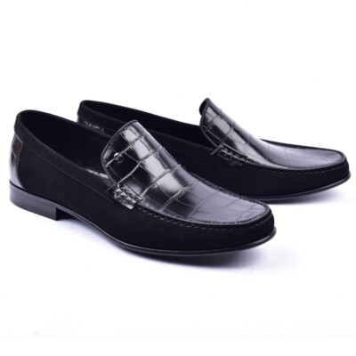 Corrente Black Men’s Textured Penny Loafers corrente-men-s-vita-calf-skin-  main image 3