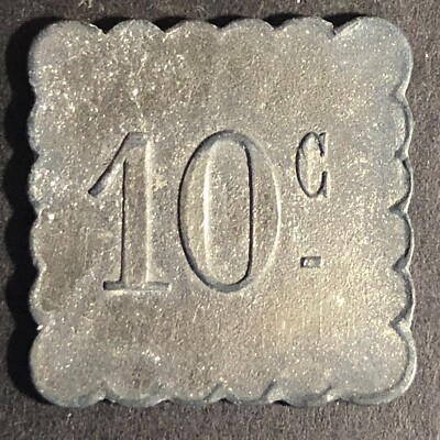 Jeton Ancien Tramways La Rochelle – Zinc – 25mm – WWI – Rare TA233 – France