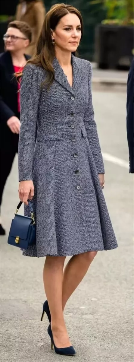 Kate Middleton Wears Vintage Blue Chanel Tweed Blazer from the 90s