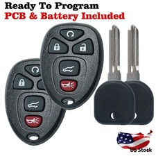 2 Replacement For 2007-2016 Buick Enclave Gmc Acadia Remote Key Fob And Key Set 2 Replacement For 2007-2016 Buick Enclave Gmc Acadia Remote Key Fob And Key Set