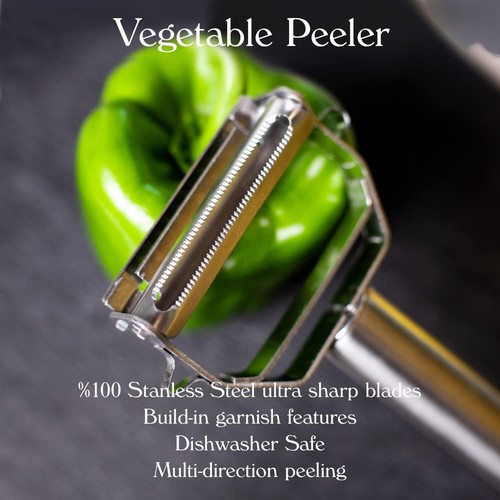 Stainless Steel Potato Peeler Vegetable Grater Fruit Slicer Carrot Cutter Tools - Picture 10 of 12