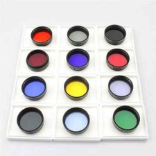 1.25" Telescope Color Planetary Filter 12 21 23 25 38A 56 80A Moon filter