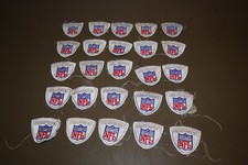 Lot Of 25 - NFL Logo Shield Equipment Patch  1 3/4" X 1.5" *ORIGINAL* Panini Sew