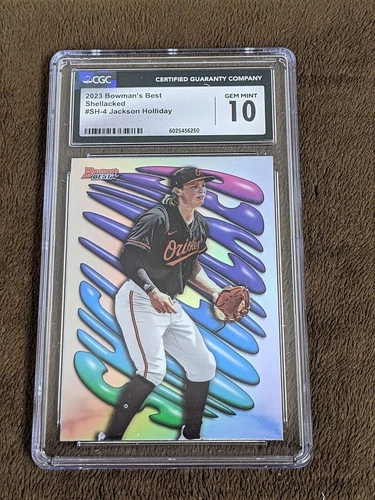 2023 BOWMAN'S BEST SHELLACKED CGC 10 JACKSON HOLLIDAY ORIOLES
