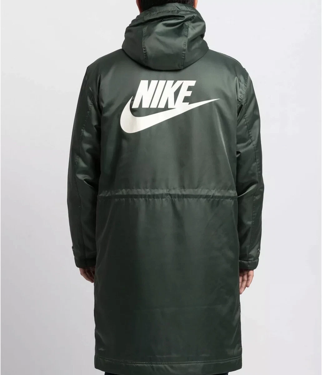 Nike fleece lined store parka in black