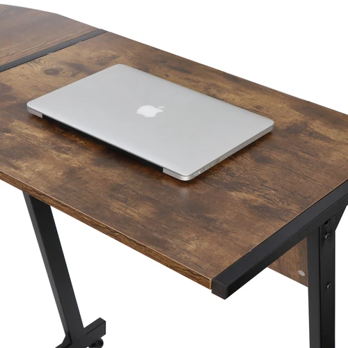 White/Brown/Black L-Shaped Computer Desk Gaming Table with Large Desktop Home  - Picture 15 of 25