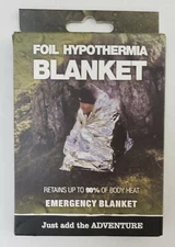 BCB Emergency Foil Hypothermia Space Blanket Silver CL041, LIghtweight