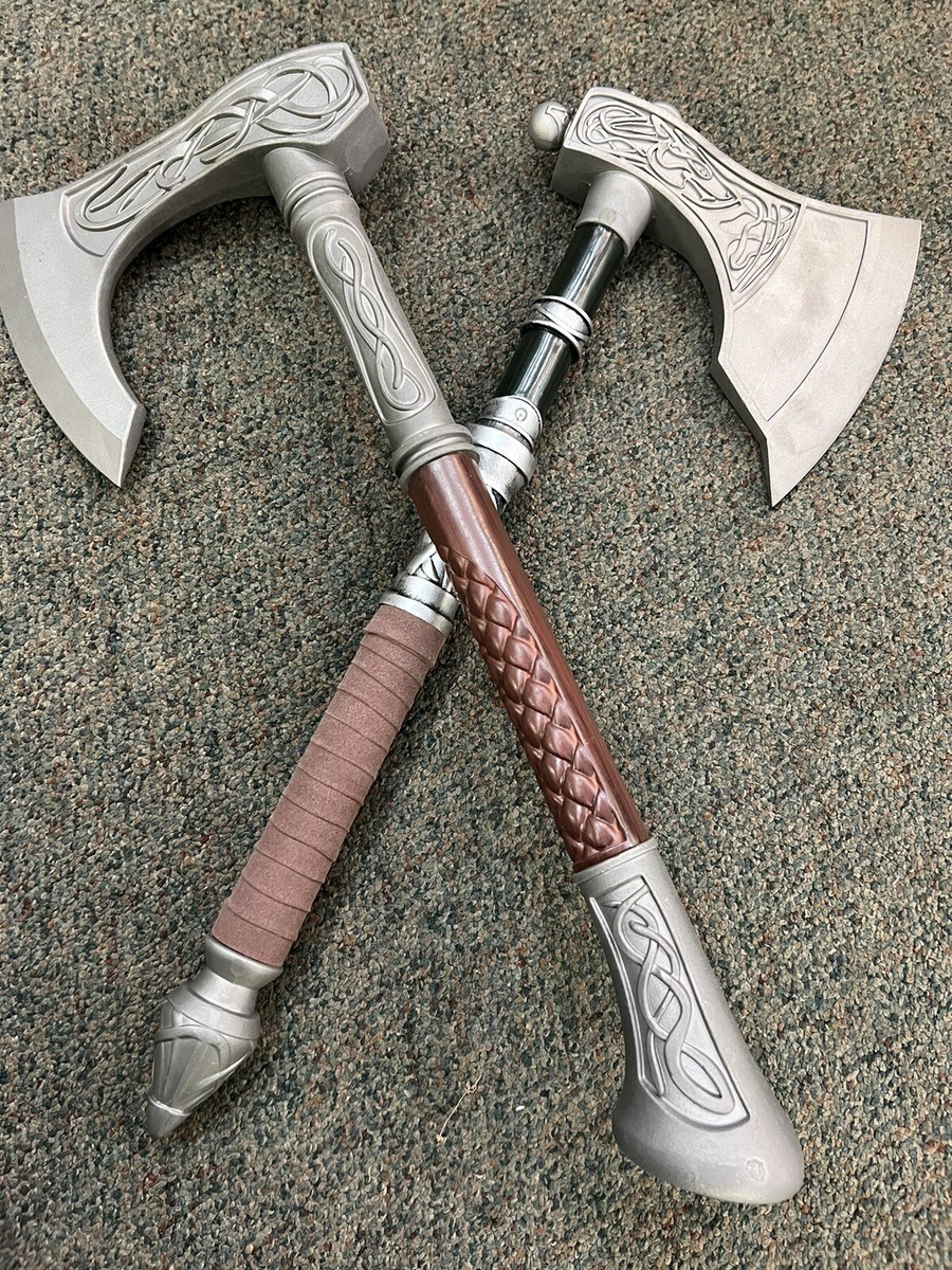 AXES Assassin's Creed Valhalla he 2 full metal axes of Eivor | eBay