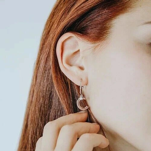 Orecchini di lusso con gemme in argento sterling pietra principale zircone zircone