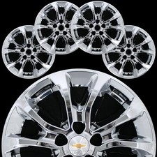 4 Chrome 2018-2021 Equinox 17 Wheel Skins Hub Caps Full Covers Fit Aluminum Rim