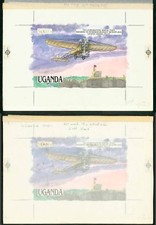 Uganda 1987 500s 1911 Coronation Aerial Post/monoplane