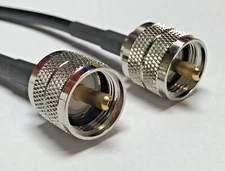 PL-259 UHF Male to UHF Male ACI100 Low Loss Coax Cable 50ohm Pick Length Lot