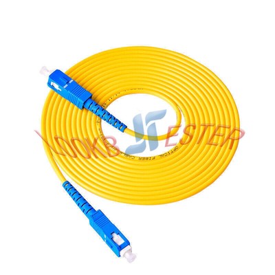 10Pcs 1M SC UPC to SC UPC Simplex 3.0mm PVC Single Mode Fiber Patch Cable Jumper