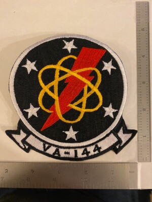 RARE/ORIGINAL/AUTHENTIC US Navy VA-144 Heritage Squadron Patch (Handmade)