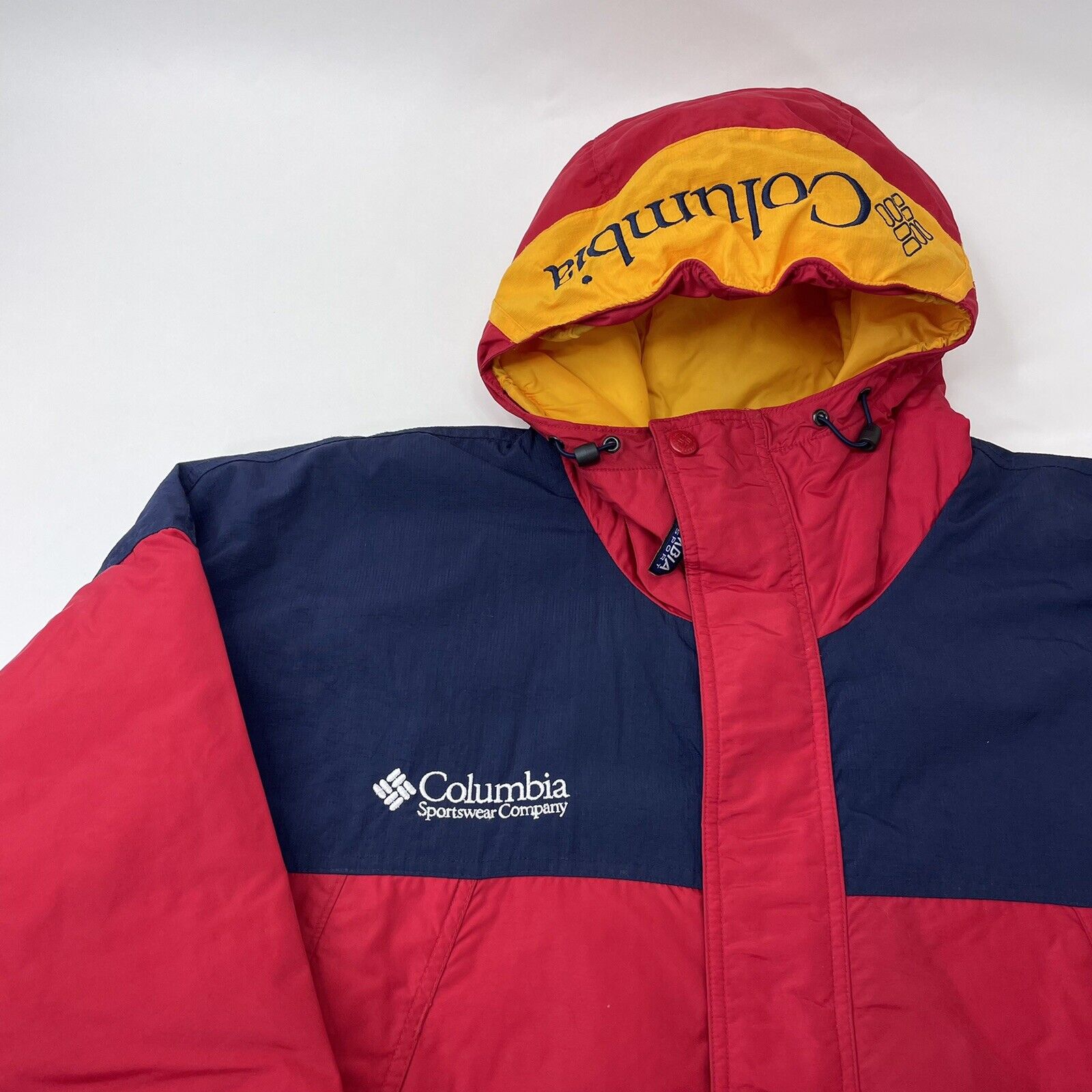 Vintage 90s Columbia Sportswear Full Zip Insulated Pullover Tech