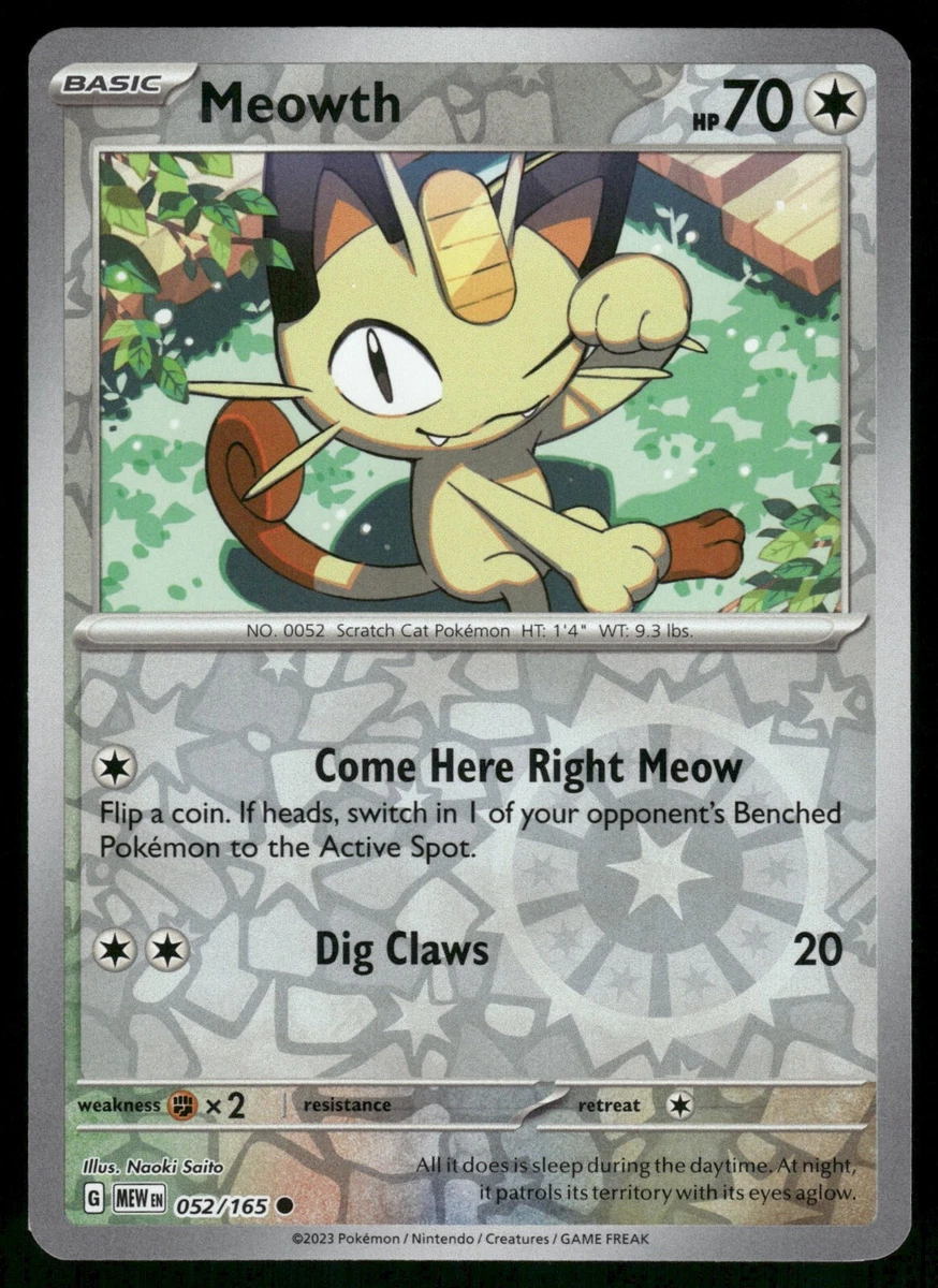 ★PSA10★【ニャース/C/マスボミラー/151】MEOWTH 052/165 Meowth 052/165 Sv: Scarlet & Violet 151 for sale | eBay