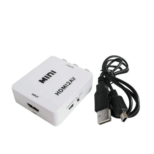 Mini Composite CVBS 3RCA HDMI to AV Video Converter Adapter 1080p 720p Upscaler - Picture 10 of 12