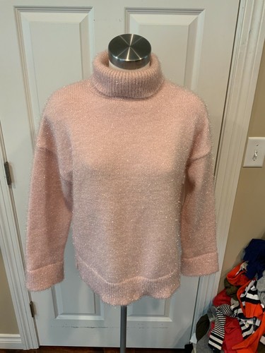 Kate Spade Pink Fuzzy Wool Turtleneck 
