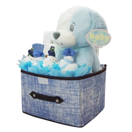 Purple Pony Newborn Baby Boy Hamper – My First Puppy Keepsake Gift Set - Picture 4 of 8
