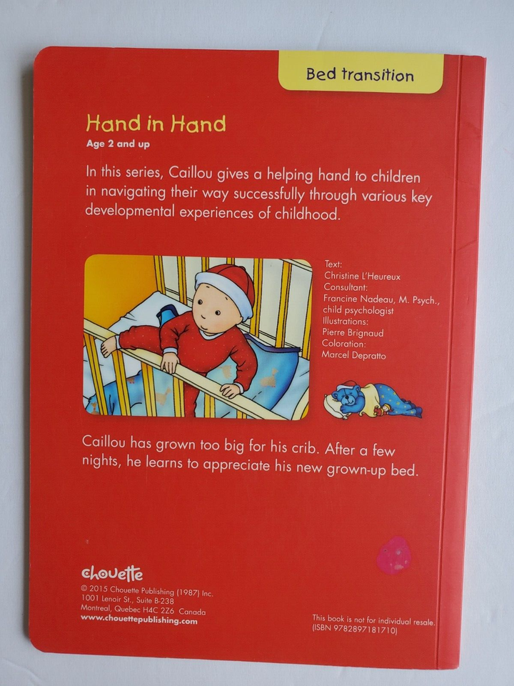 Caillou My Big Bed Book by Christine L'Hereux 2015 Kids eBay