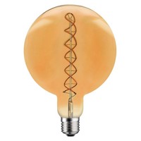 Riesen Led Spiral Filament Globe G200 5W E27 Gold Extra Warm 2200K Retro Dimmbar