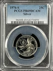 1976-S 25C Deep Cameo Silver Washington Quarter Dollar PCGS  PR69DCAM   64270859