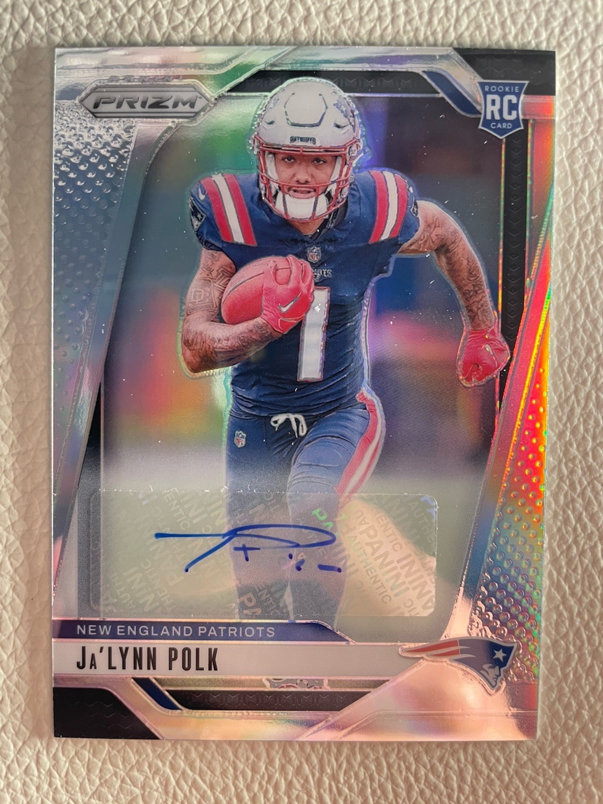 2024 Panini Prizm - Rookies Ja'Lynn Polk #339 Silver Prizm Autographs (AU, RC)