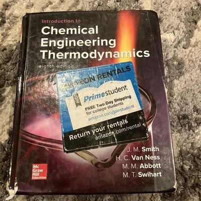 Introduction to Chemical Engineering Thermodynamics by Hendrick Van Ness: Used