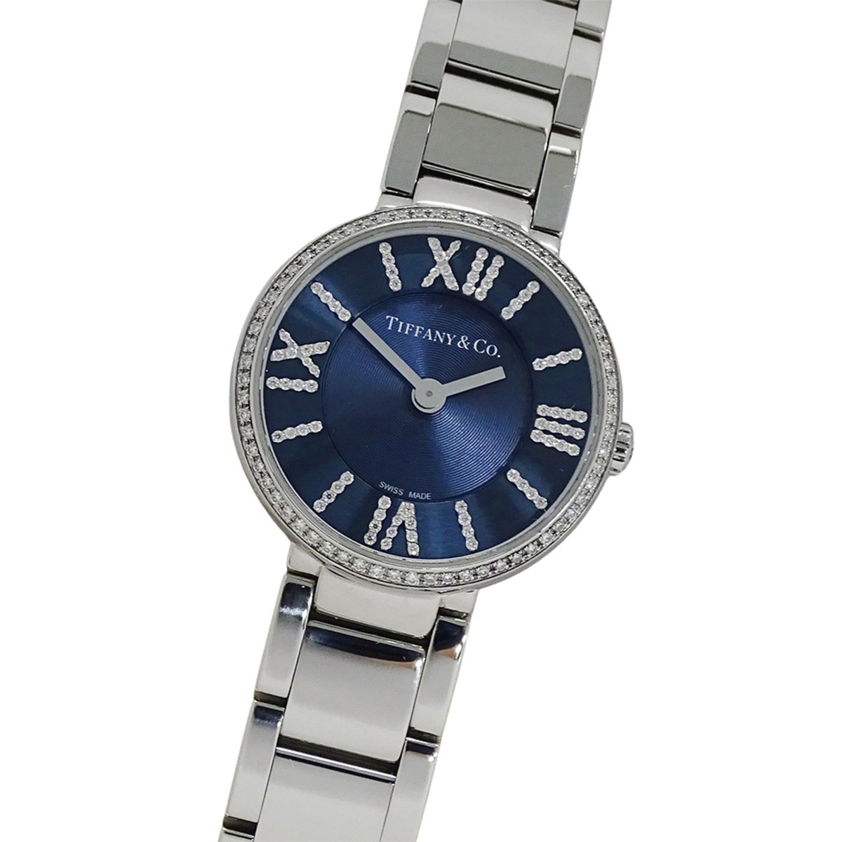 Tiffany & Co. Women's Atlas Diamond Quartz Watch, Stainless Steel