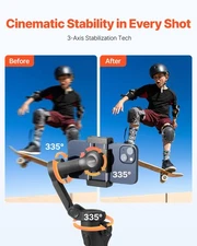 New Gimbal Stabilizer for Smartphone, 3-Axis Stabilization, Phone Gimbal for A