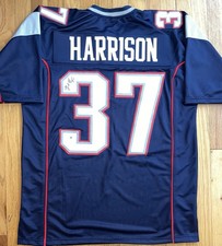 Rodney Harrison Signed Custom Blue New England Patriots Jersey JSA COA