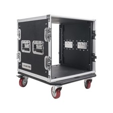 Sound Town 10U PA/DJ Rack/Road Case, 10-Space, with 21  Rackable Depth, Ca