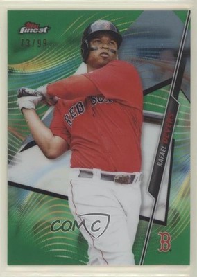 2020 Topps Finest Green Refractor 73/99 Rafael Devers #24 y8h