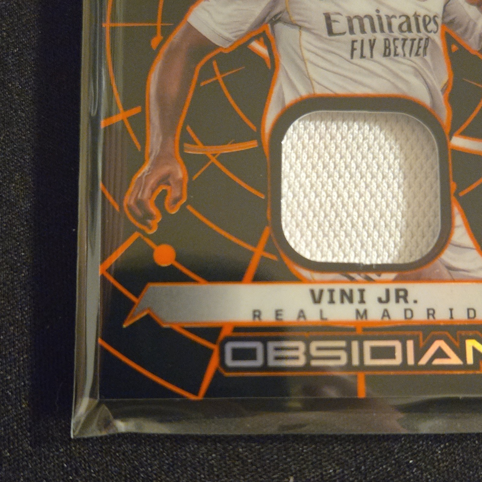 Panini Obsidian Soccer 2025-26 Vini Jr. Real Madrid Atomic Mem /175 AM-VJR view 3
