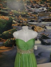 Tiffany Size5/6 Keylime Vcup Gemwiast Prom Dress Openback