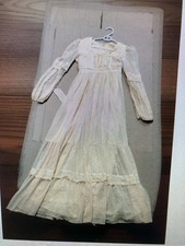Vintage 1970  s Wedding Dress Prairie Renaissance Romantic Size 12 Renaissance