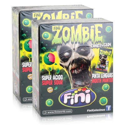 Tri Fini Zombie Candy & Gum Kaugummis 200 Stück in der Box (2er Pack)