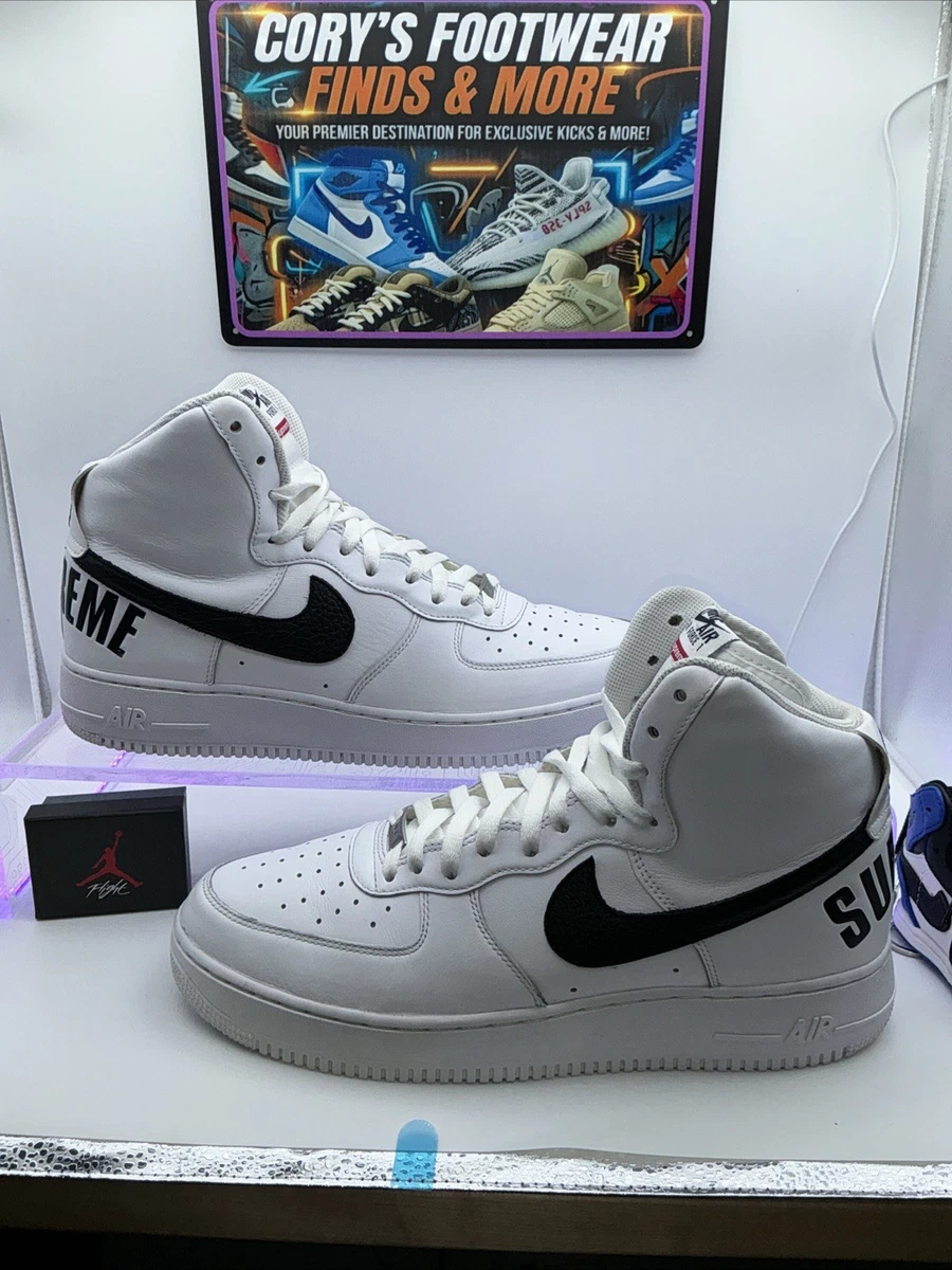 Nike Supreme x Air Force 1 Supreme High White | eBay