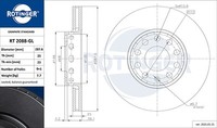Rotinger 2X Bremsscheibe Vorne Ø288 Mm BelüFtet FüR Audi A4 8EC B7 2.0 1.6
