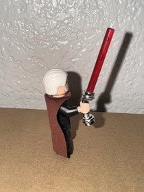 Lego Star Wars Count Dooku Minifigure Duel On Geonosis 75017 Chrome Curved Saber