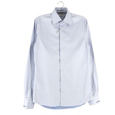 SUITSUPPLY Egyptian Cotton Formal Solid Extra Slim Fit Shirt Size 47