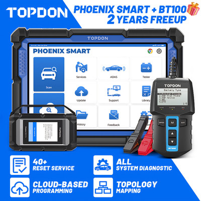 TOPDON Phoenix Smart Professional Bidirectional Scan Tool ECU Coding Programming