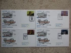 1971 UNIVERSITIES SET OF 4 STUART FIRST DAY COVERS, APPROPRIATE SPECIAL H/S